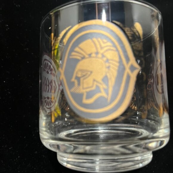 Vtg TWA World Destinations Glasses Set Of 4 Hong Kong France England Greece MCM - Picture 10 of 10